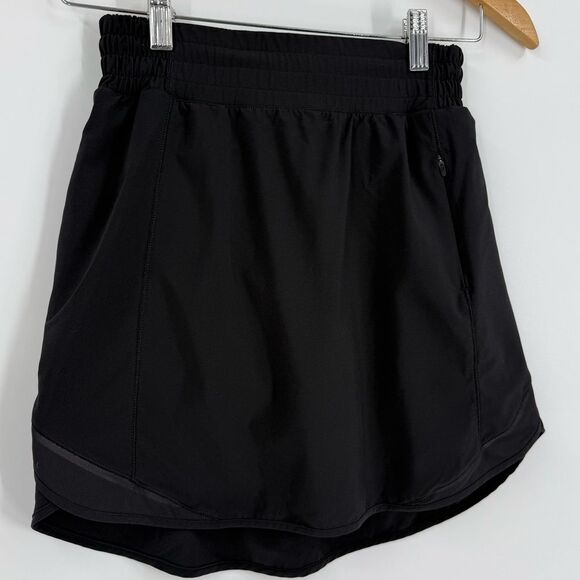 Lululemon Hotty Hot High-Rise Skirt Black | Size 4 - Picture 3 of 8